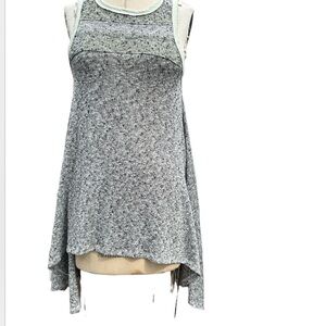 We The Free Bumble Bees asymmetrical Knees Tunic Hem Tank